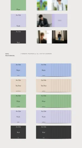 Miniatura 3 de Seventeen 'An Ode' 3rd Regular Album Random Version 104p PhotoBook+8p Mini Book+4p PhotoCard+Tracking