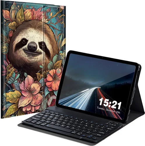 Miniatura 20 de Funda de teclado para Samsung Galaxy Tab S6 Lite 2022/2020, Galaxy Tab S6 Lite SM-P610/P613/P615/P619 con teclado Bluetooth inalámbrico desmontable