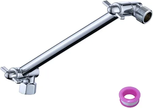 Brazo de extensión de cabezal de ducha de 12 pulgadas cromado. Brazo de extensión de ducha ajustable de latón sólido. Baja o eleva cualquier cabezal