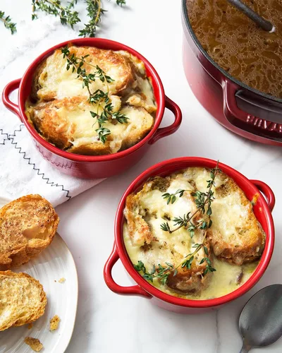 Miniatura 7 de LE TAUCI Cuencos para sopa con asas - 22 oz de cerámica sin plomo para sopa de cebolla francesa, aptos para horno y microondas, diseño resistente al