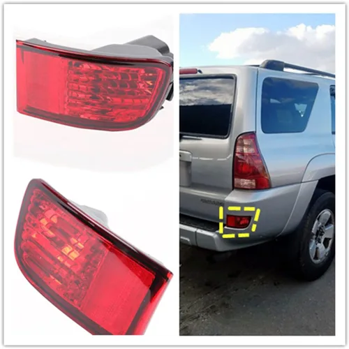 Miniatura 3 de DYRDINSHOW Luz Reflectora de Parachoques Trasero para Toyota 4Runner 2003 2004 2005 (Izquierda)