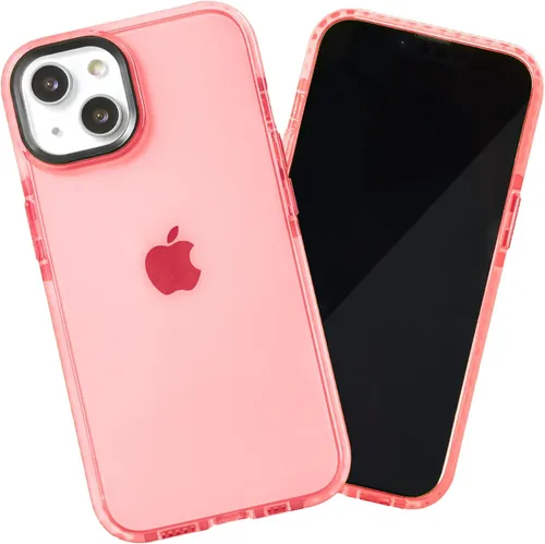 Miniatura 16 de SteepLab Funda de barrera para iPhone 13, protección de 360 grados que absorbe impactos con bisel elevado y colores llamativos (cielo azul brillante)