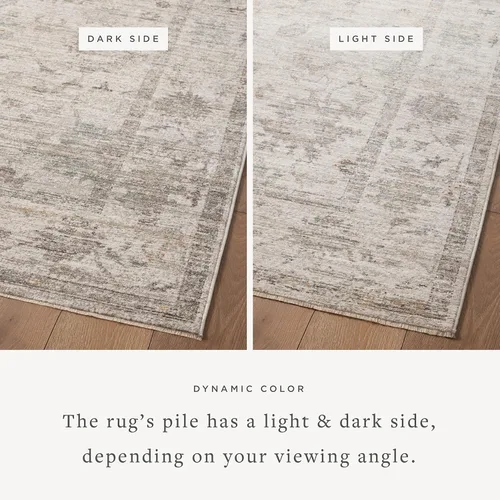 Miniatura 4 de Loloi Magnolia Home de Joanna Gaines Millie Collection MIE-01 Plata/Dove 2'-7" x 12'-0", 0.25" de altura de pelo, alfombra de pasillo Plata/paloma