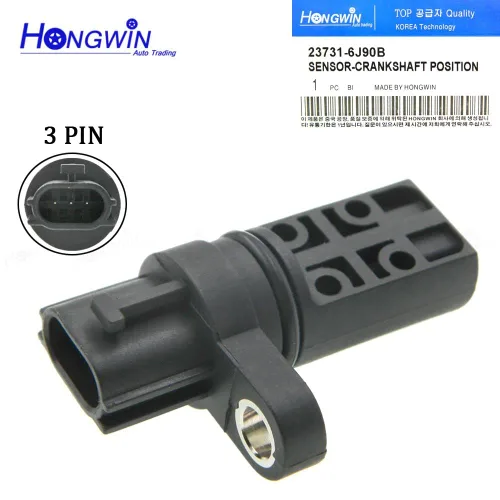 Miniatura 6 de Sensor de posición del cigüeñal del árbol de levas 3 piezas para Infiniti FX35 G35 I35 M35 Nissan NV1500 Pathfinder 23731-6J90B 23731-AL61A