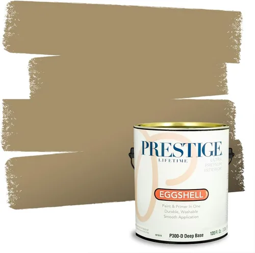 Miniatura 61 de PRESTIGE Paints Exterior Paint and Primer In One, 1-Gallon, Satin, Comparable Match of Benjamin Moore* Royal Linen* 931BM-PCM