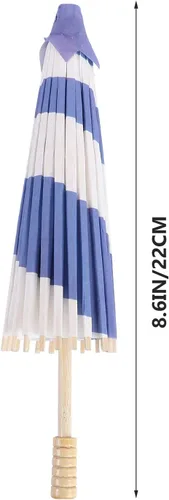 Miniatura 3 de VALICLUD 2 unids sombrilla paraguas sol clásico japonés paraguas decoración vacaciones aceitado boda accesorios de baile fotografía accesorios
