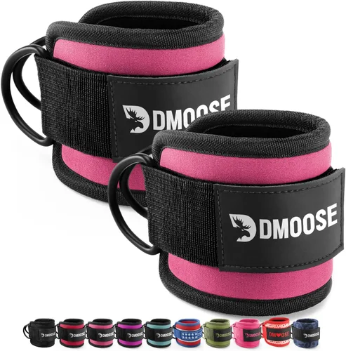 Miniatura 12 de DMoose Fitness Ankle Strap for Cable Machine - One Size Fit with Premium Padding Cuffs, Ankle Bands for Working Out, Booty Workouts, Leg Extension