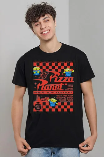 Miniatura 6 de Disney Pixar Toy Story Pizza Planet Take Out Flyer Disneyland World Tee Funny Humor Camiseta gráfica para hombre