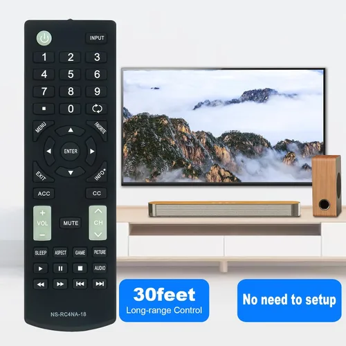Miniatura 4 de NS-RC4NA-18 Reemplazo de control remoto para Insignia LED TV NS-40D420MX18 NS-49D420NA18 NS-55D420MX18 NS-40D420NA18 NS-55D420NA18 NS-39D310NA17