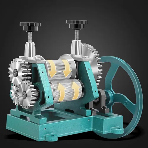 Miniatura 8 de Exprimidor manual de caña de azúcar, extractor de jugo de prensa de caña de azúcar de acero inoxidable, 3 rodillos exprimidor de caña de azúcar, 330