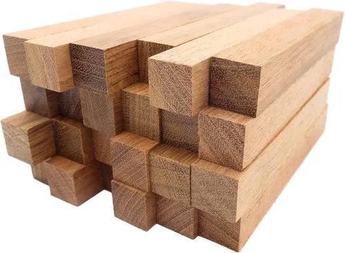 Miniatura 9 de Paquete de 12 suministros de torneado de pluma de madera exótica, manualidades de pluma de bricolaje: madera de sangre, ébano mexicano, jatoba, arce