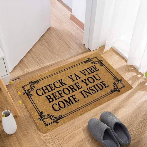 Miniatura 4 de FunXiLin Divertido tapete de bienvenida (23.6 x 15.7 pulgadas) tapete antideslizante de regalo personalizado para decoración del hogar