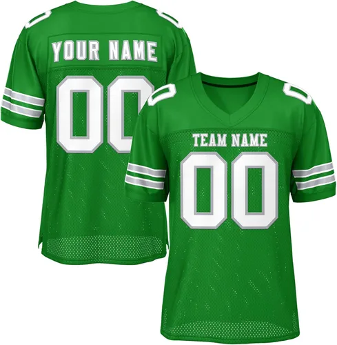 Camiseta de fútbol de costura personalizada para hombresmujeresjóvenes, número de nombre del equipo cosido personalizado, tamaño grande