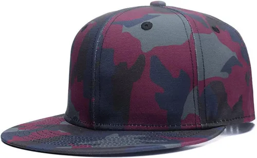 Miniatura 11 de Quanhaigou - Gorra con visera para hombre y mujer, estilo Hip Hop, con visera plana colorida, gorra de béisbol ajustable para adolescentes Coco Rojo