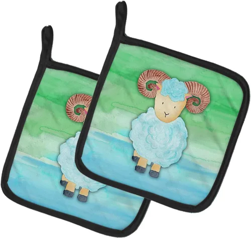 Miniatura 24 de Caroline's Treasures BB7370PTHD - Juego de soportes para ollas de herradura para cocina, resistentes al calor, almohadillas calientes para cocinar