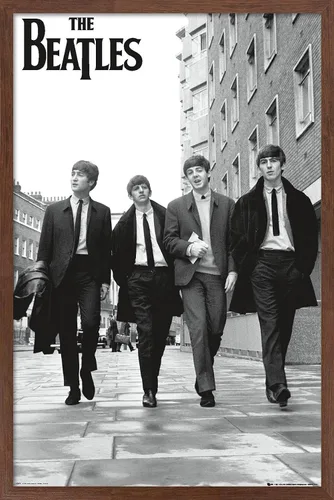 Miniatura 11 de Trends International The Beatles - Póster de pared "En Londres", 22.375 x 34 pulgadas, versión con marco de madera de granero
