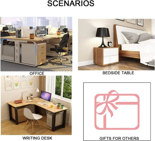 Miniatura 6 de Reloj despertador pequeño con diamantes de imitación, 5 pulgadas de altura, llamada matutina para dormitorio, escritorio, decoración para el hogar