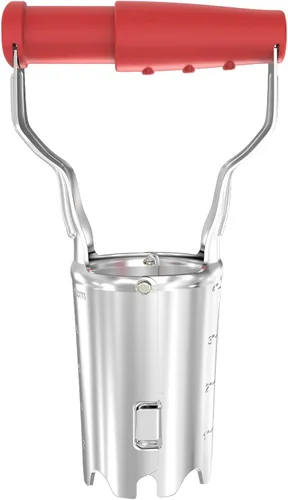 FLORA GUARD Plantador de Bulbos con Marcadores de Profundidad - Transplantador de Semillas con Liberación Automática de Suelo para Plantar/Cavar