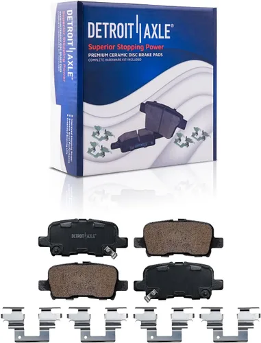 Miniatura 107 de Detroit Axle - Pinza de disco del lado del acompañante + pastillas de freno de cerámica de repuesto para Lexus HS250H Toyota RAV4 Prius V Scion xB