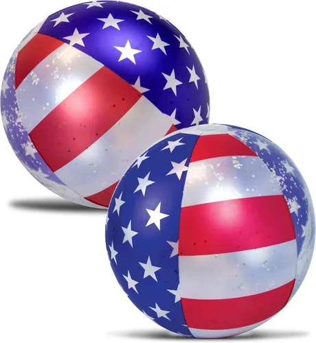POZA Flotador inflable de piscina de Estados Unidos – Lujosa tumbona divertida llena de confeti de estrellas plateadas brillantes, diseño de bandera