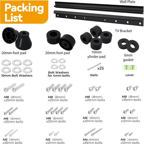 Miniatura 7 de Soporte de pared para TV sin tachuelas para televisores de 12 a 55 pulgadas, soporte de TV sin taladro que soporta hasta 100 libras, soporte de TV