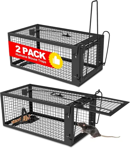 Miniatura 8 de 2 PCS Trampas Humanas para Ratones y Ratas, Trampas para Ratones, Ardillas Listadas y Ardillas, y Otras Jaulas para Animales Vivos de Captura