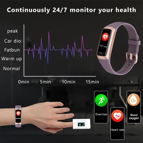 Miniatura 7 de Fitness Tracker with Heart Rate/Blood Oxygen/Sleep Monitor, 20+ Sports Modes Smart Watches for Women/Men, Activity & Step Tracker Smart Watch for