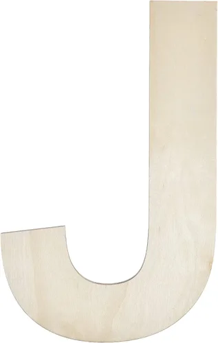 Miniatura 26 de Letra M de madera de 12 pulgadas de grosor, letra de madera grande sin terminar de 1/4 de pulgada de grosor para decoración de pared del hogar