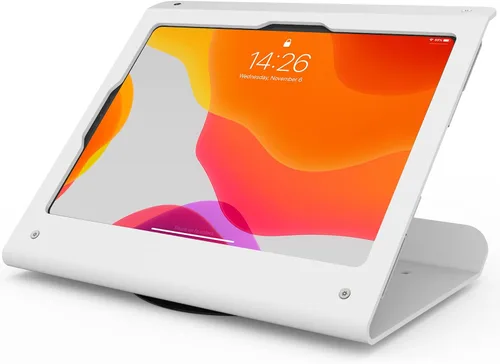 Miniatura 8 de Soporte para tablet POS, soporte de quiosco de acero resistente con base giratoria de 360°, antirrobo, compatible con iPad 10 de 10.9 pulgadas, Pro