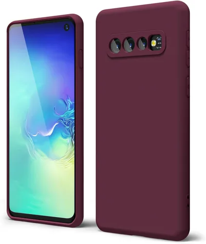 Miniatura 156 de oakxco Funda para teléfono Samsung Galaxy S21 Ultra con agarre de silicona líquida, bonita funda delgada y delgada de goma suave de TPU lisa