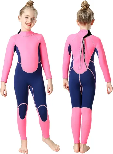 Miniatura 13 de Kids Full Wetsuit Toddler Boys Girls and Youth 2.5mm 3mm Neoprene Child Wet Suit Back Zipper Thermal Swimsuits for Diving Surfing Swimming Water