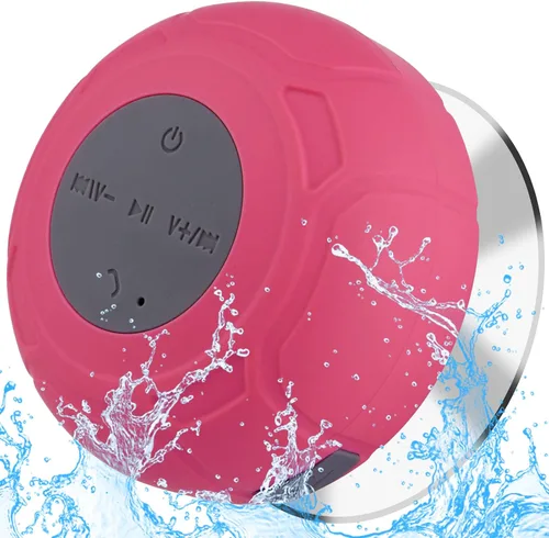 Miniatura 9 de Altavoz de ducha Bluetooth impermeable portátil inalámbrico resistente al agua altavoz ventosa, micrófono integrado regalos para niños altavoz