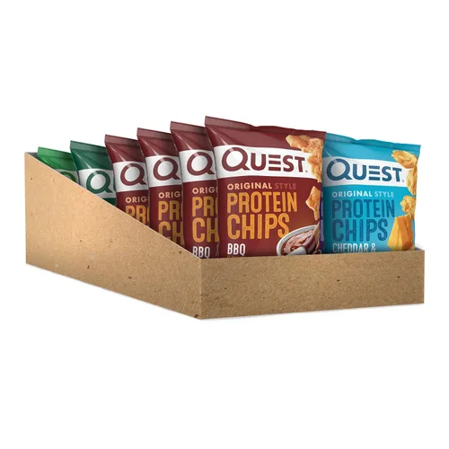 Miniatura 4 de Quest Nutrition Paquete Variado de Chips de Proteína, BBQ, Cheddar y Crema Agria, Crema Agria y Cebolla, Alto en Proteína, Bajo en Carbohidratos