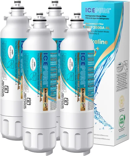Miniatura 12 de ICEPURE Filtro de agua para refrigerador ADQ73613401 compatible con LG LT800P, LT800PC, ADQ736134, ADQ73613402, ADQ75795104, Kenmore 9490