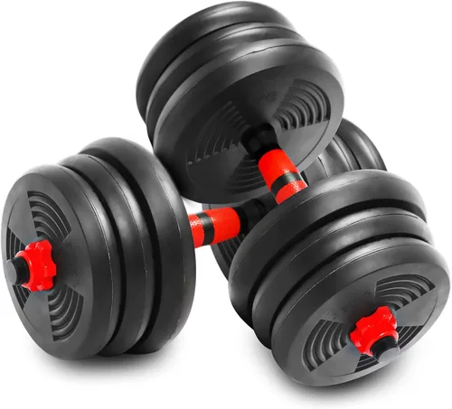 Juego de mancuernas ajustables, para hombres y mujeres, juego de pesas libres para fitness, equipo para el hogar, juego de pesas ajustables 3 en 1