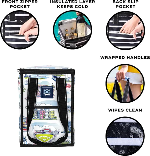 Miniatura 2 de SCOUT Pleasure Chest - Hielera suave y ligera, aislante, para 5 botellas de vino, hielera para playa, piscina, barco y picnics