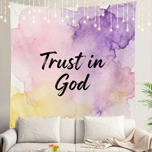 Miniatura 99 de Shrahala Tapiz de pared cristiano con palabras blancas, palabras de Navidad, escuela, Jesús, Biblia, adoración de la Biblia, tapiz grande