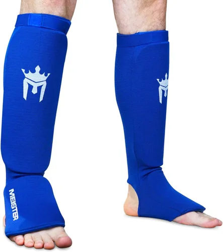 Miniatura 6 de Meister Espinilleras y empeine de tela elástica MMA (par) Comfort-fit protection with flexible impact padding for MMA, Muay Thai and kickboxing.