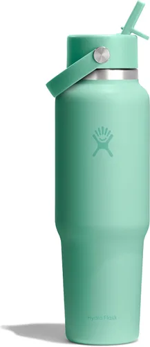 Miniatura 67 de Hydro Flask Botella de agua de viaje – Acero inoxidable aislado – Tapa ancha con pitillo, antiderrames, a prueba de fugas en 24 oz Trillium Pink