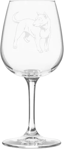 Miniatura 416 de Copa de vino de 12.75 onzas con diseño de perro grabado