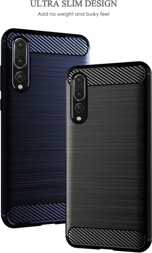 Miniatura 8 de Asuwish Funda para Huawei P20 Pro con protector de pantalla de vidrio templado y accesorios para celda, delgada y suave goma de silicona TPU