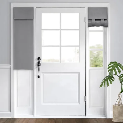 Miniatura 56 de HOMEIDEAS Cortinas Opacas para Aula para Puerta Principal, Cubierta de Ventana de Puerta de Aula, Persianas de Privacidad con Aislamiento Térmico
