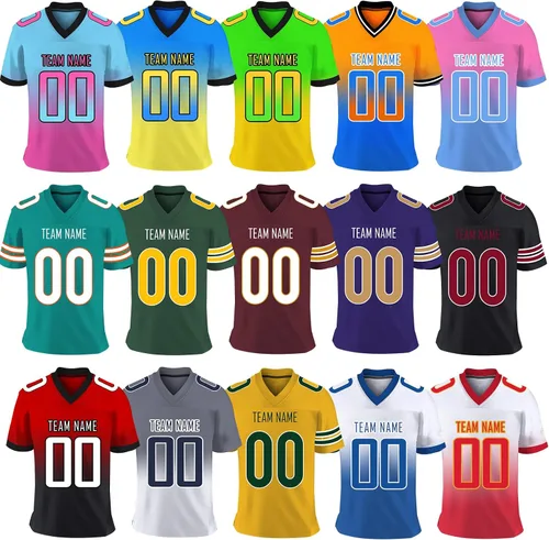 Miniatura 5 de Camiseta de fútbol personalizada, número de nombre del equipo impreso para jóvenes, mujeres, hombres, camiseta de fútbol personalizada