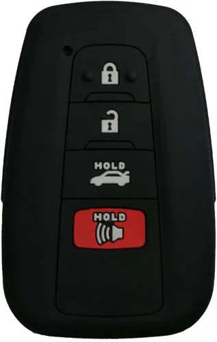 Miniatura 8 de 2 piezas de funda protectora completa de goma para llavero inteligente de 4 botones, cubierta de piel remota, sin llave, para Toyota Highlander 2