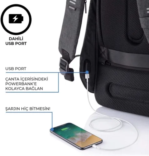 Miniatura 5 de XDDesign BOBBY HERO - Mochila antirrobo para computadora portátil, mochila de viaje aprobada para hombres y mujeres, Negro -, X-Grande, Mochila