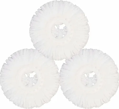 Cabezal de trapeador para huracán, fregona giratoria, repuestos de cabezal de fregona de microfibra, almohadillas redondas para trapeador, paquete