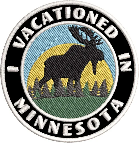 Miniatura 4 de I Vacationed in Minnesota - Parches decorativos bordados de 3.5 pulgadas, para planchar o coser, recuerdos de vacaciones, viajes, aventura, tema