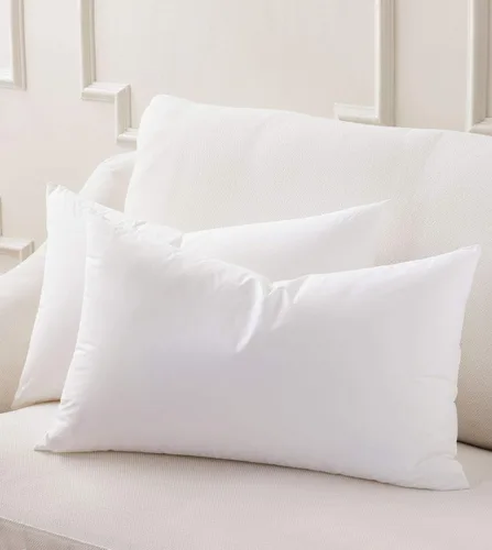 Miniatura 3 de Almohada rectangular de 11 x 21 pulgadas, hipoalergénica, de lujo, 100 % plumas, funda de algodón 100% de algodón batista, nunca envasada al vacío