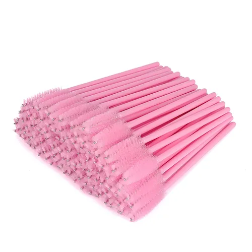 Miniatura 9 de G2PLUS 300 unidades de brochas desechables para rímel, kit de maquillaje con cepillo de pestañas de cristal, varillas ajustables para extensiones