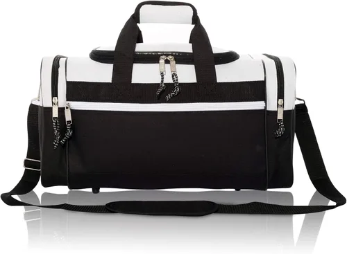 Miniatura 67 de Bolsa de lona, de DALIX, para el gimnasio, para viajar, 17 pulgadas